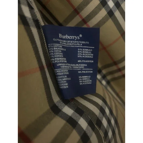 BURBERRY sizeL Trench Coat Liner Belt Nova Check Beige SizeL